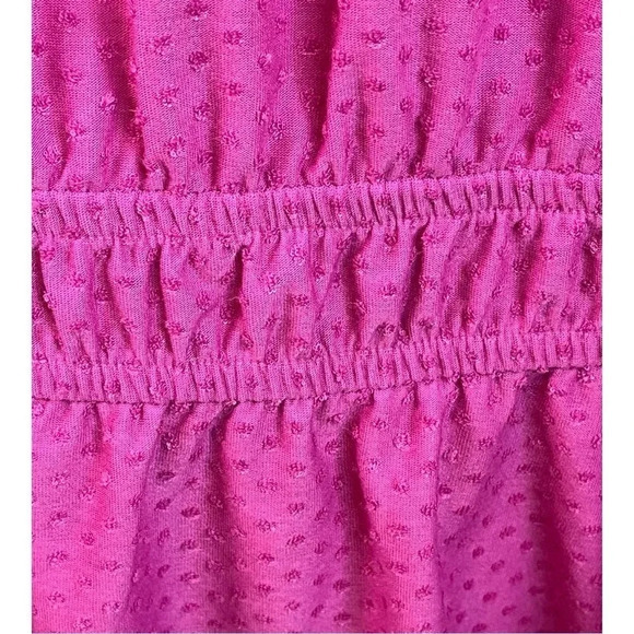 LANE BRYANT SQAURE NECK KNIT PEPLUM TOP PINK PURPLE ORCHID‎ WOMEN PLUS SIZE 2X - Picture 5 of 10